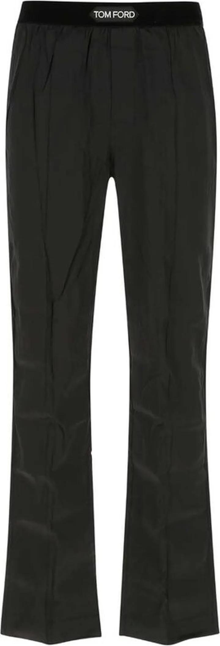 Tom Ford Logo Waist Satin Pajama Trousers