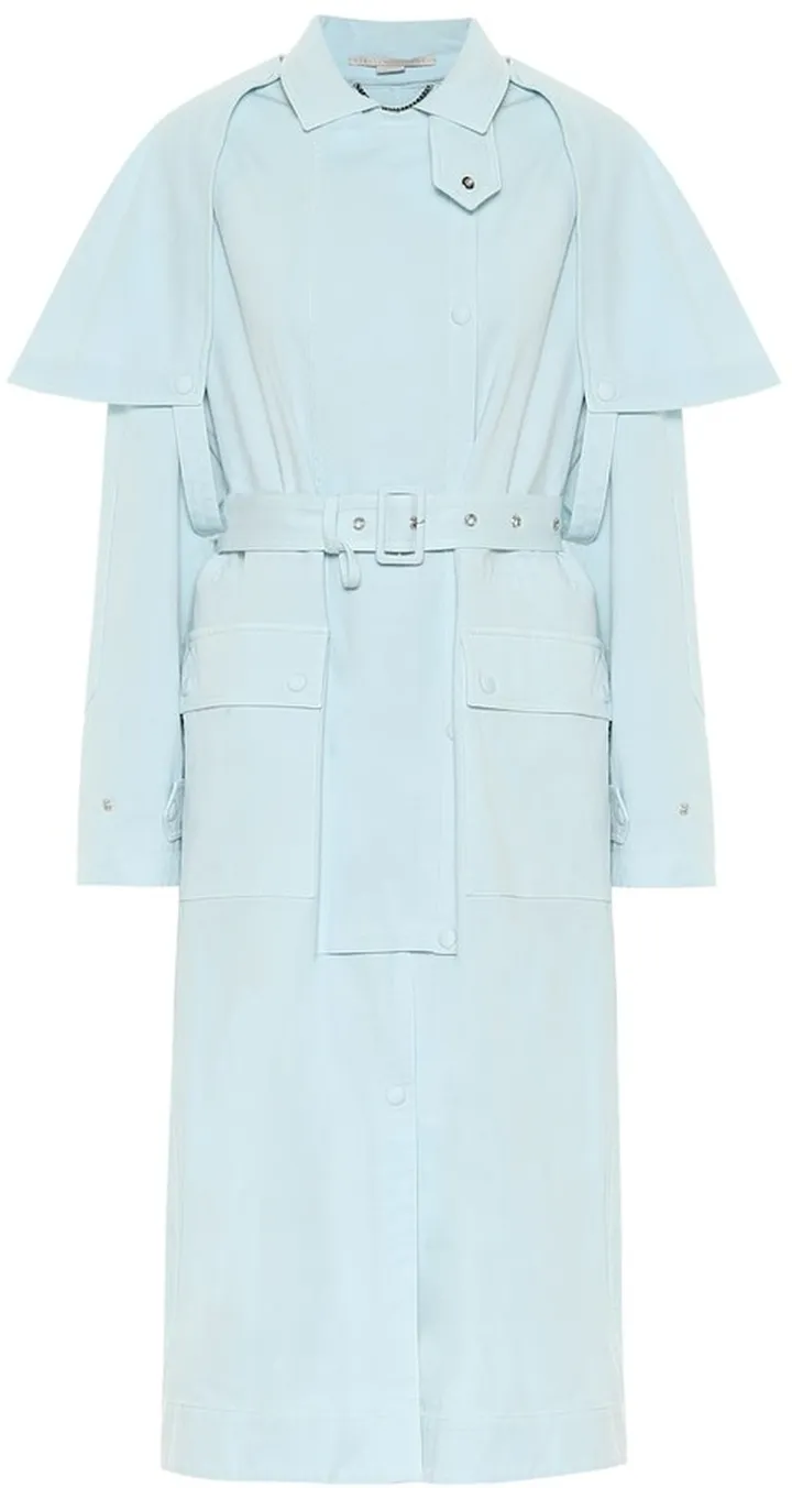 Stacey stretch-cotton trench coat