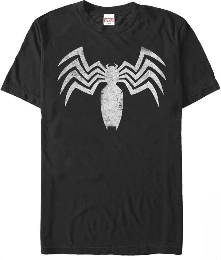 Men's Marvel Venom Distressed Claw Logo T-Shirt - Black - 2X Large