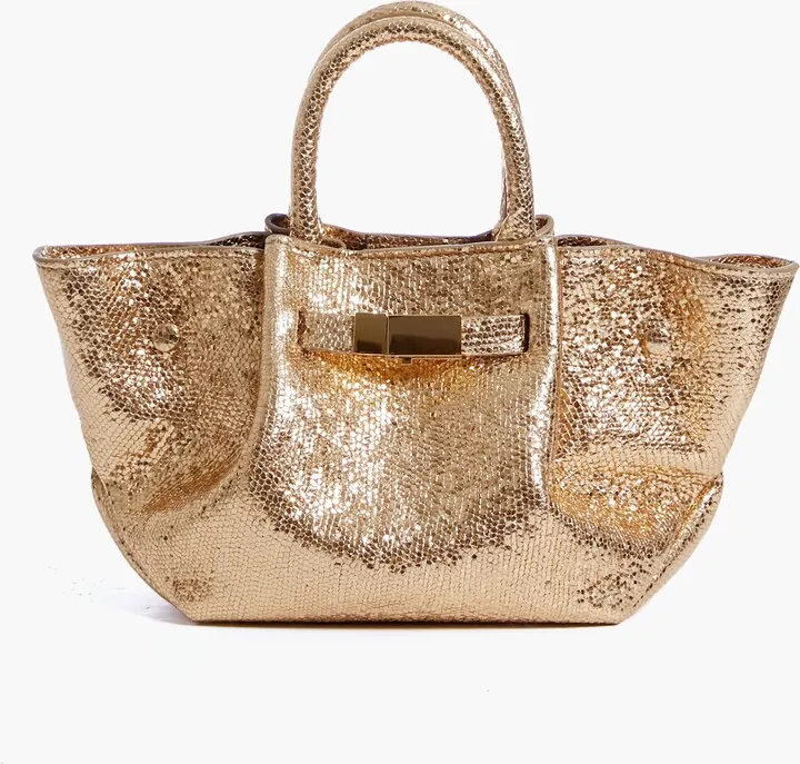 Gold Mini New York Bag