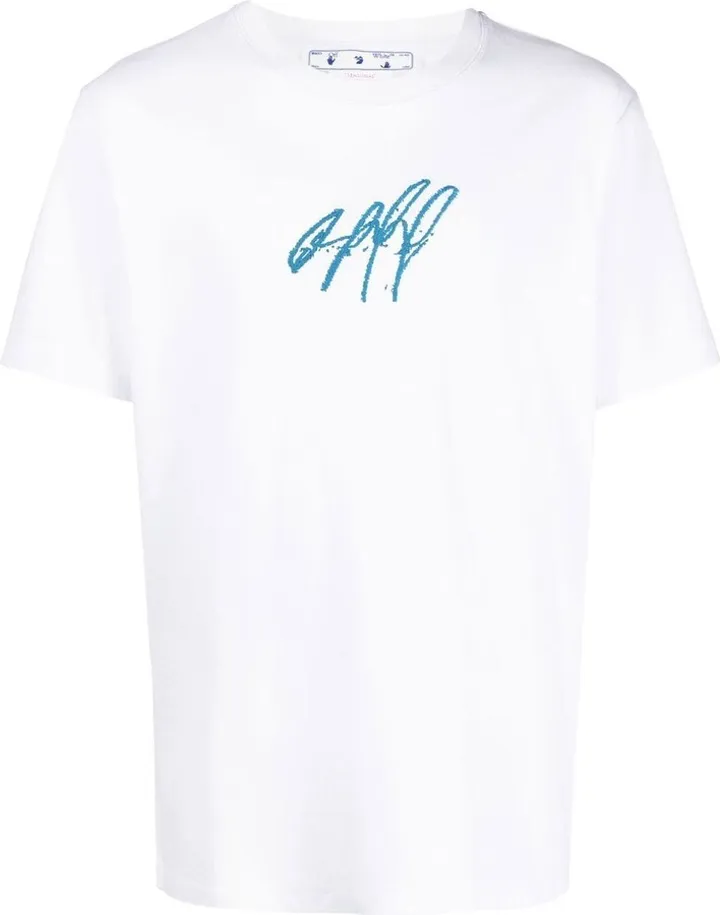 logo-embroidered T-shirt