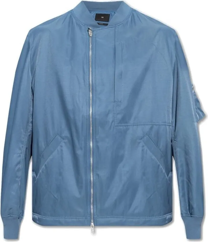 Y-3 Zip-Up Long-Sleeved Bomber Jacket