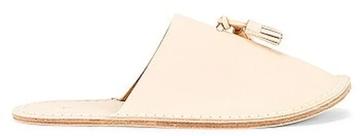 Hender Scheme Leather Slipper in Neutral