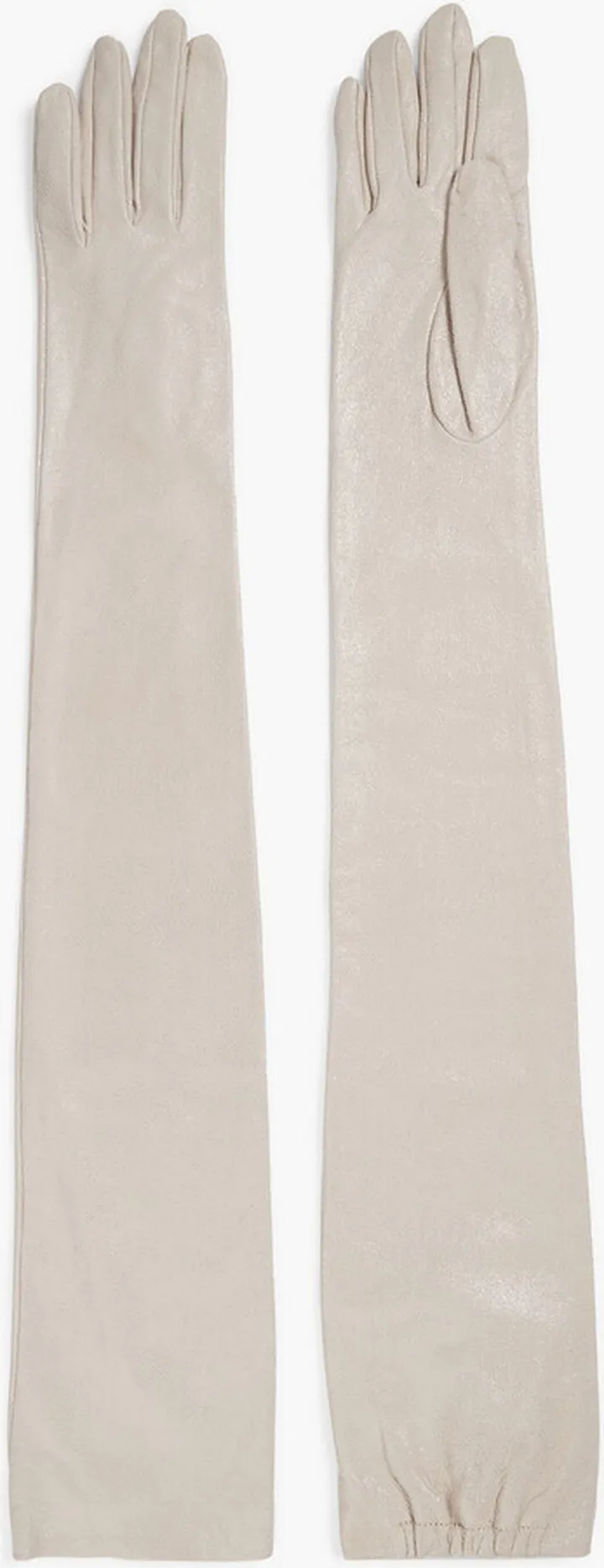 Brushed-leather gloves