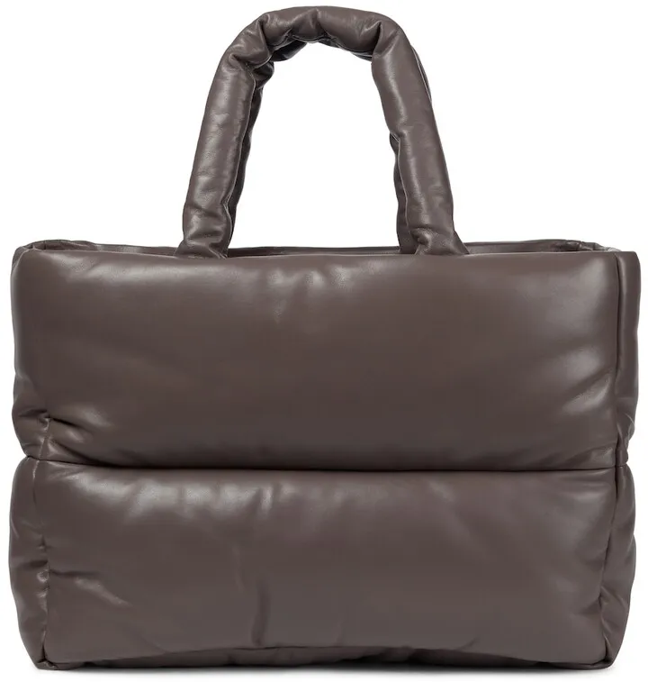 Dafne padded leather tote