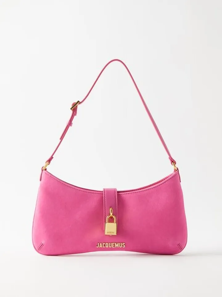 Bisou Cadenas Nubuck-leather Shoulder Bag