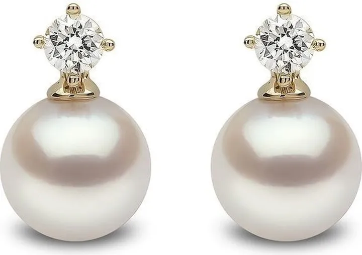 18kt yellow gold Classic pearl earrings