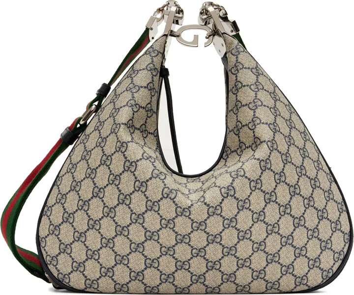 Gucci Beige Large Attache Shoulder Bag