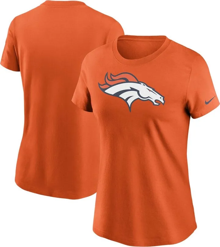 Women's Orange Denver Broncos Logo Essential T-shirt