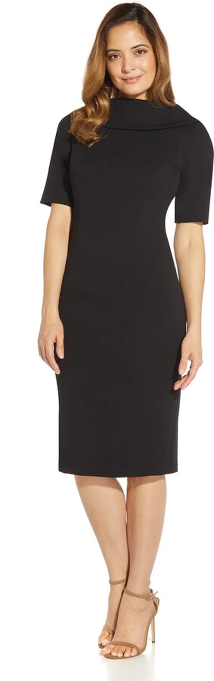 Roll Neck Sheath Dress