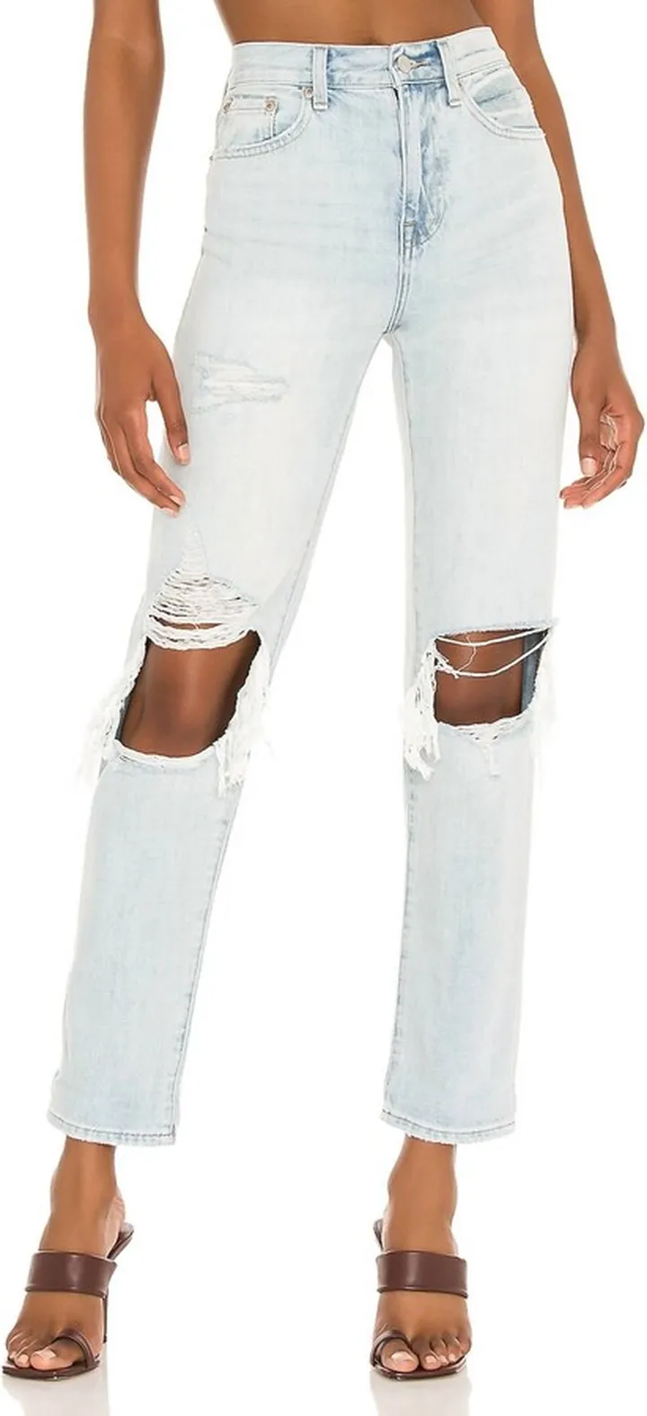Presley High Rise Relaxed Roller Jean in Normandie