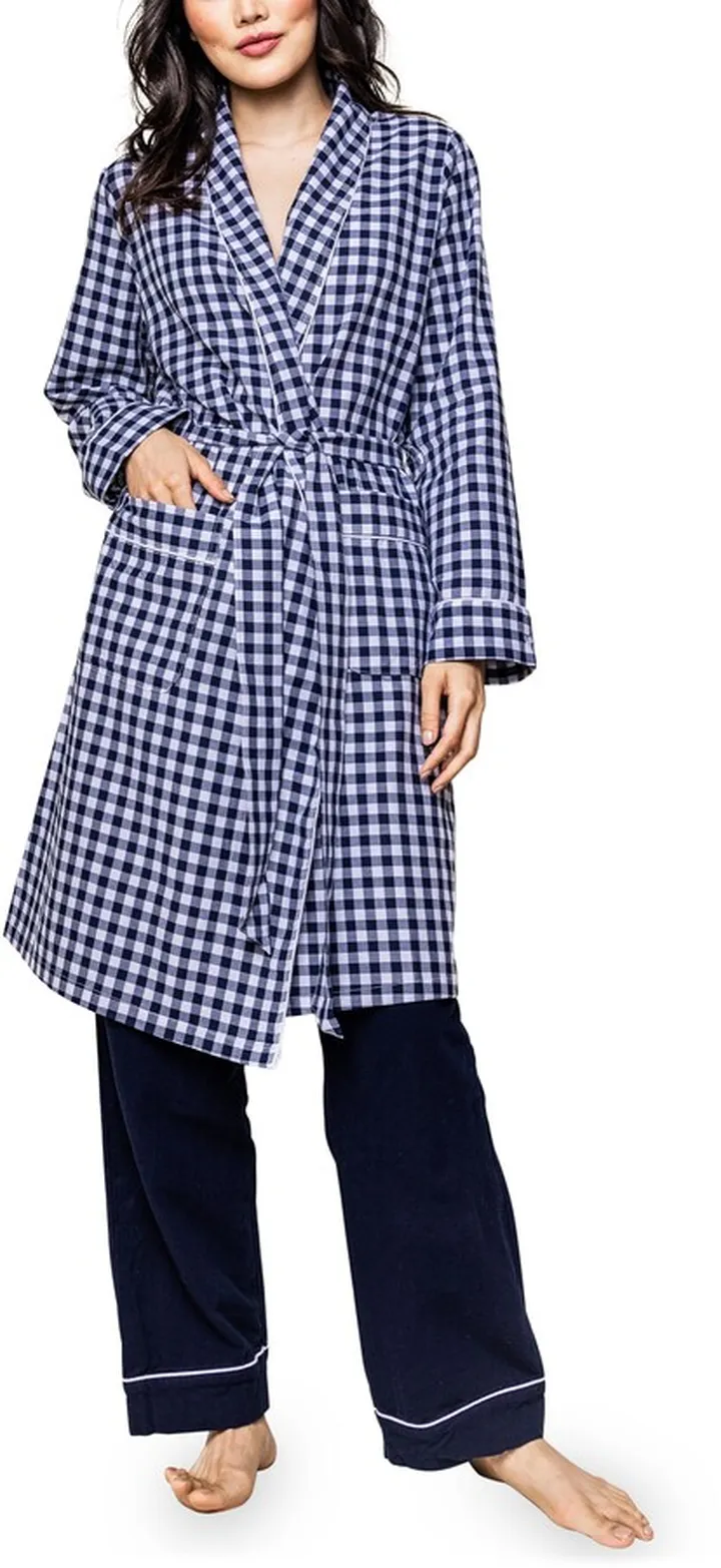 Gingham Cotton Robe