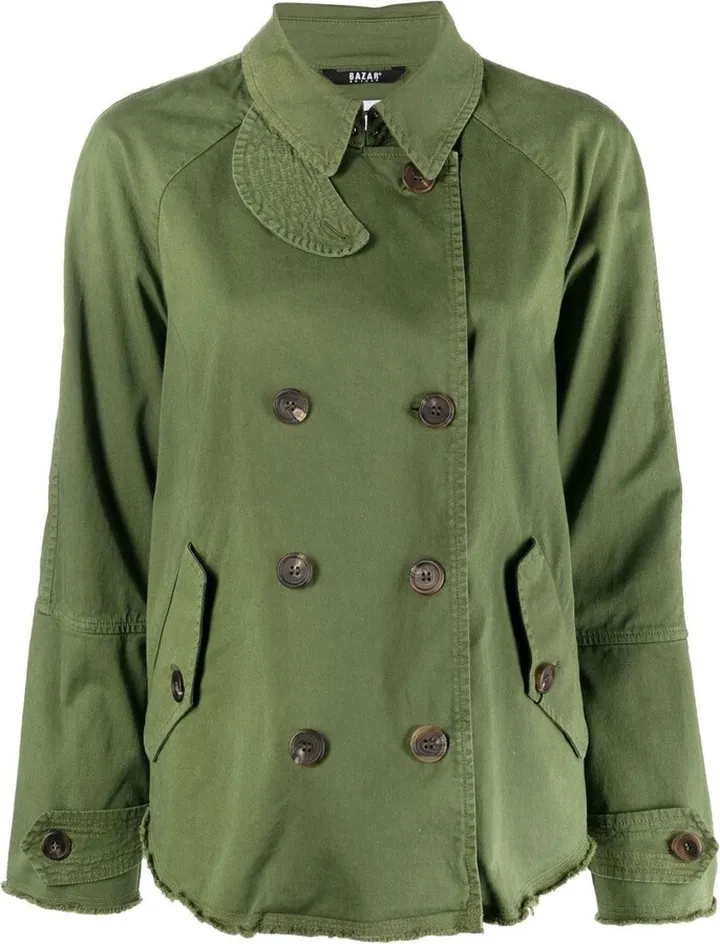 Double-Breasted Trench Jacket