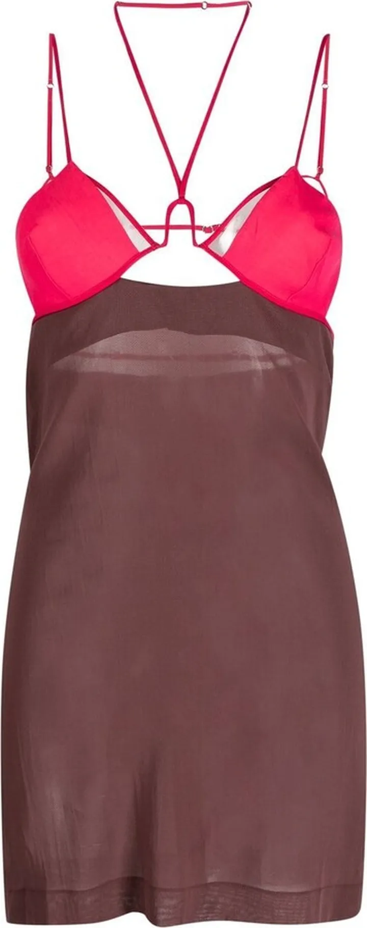 Cut-Out Cotton Minidress