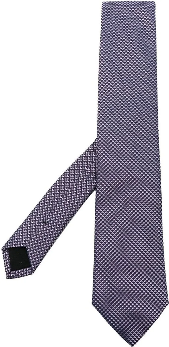 Pointed-Tip Jacquard Tie