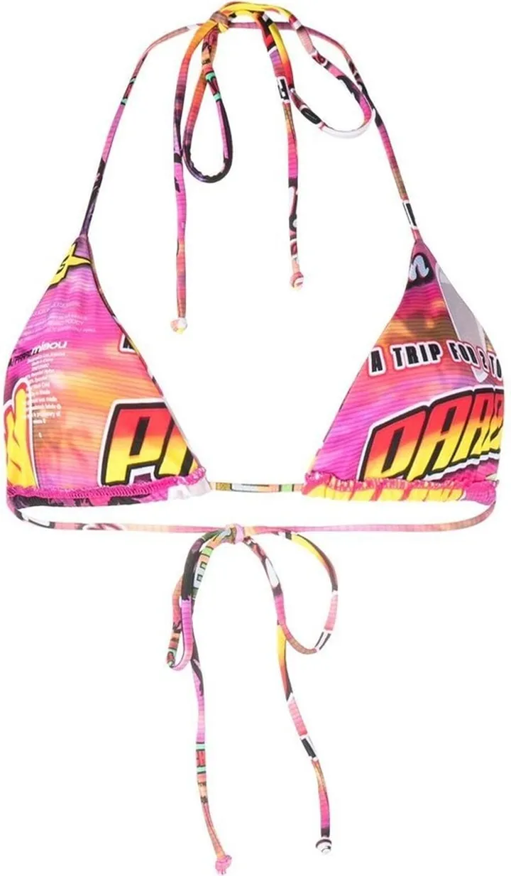 Kauai Lotto-print bikini top