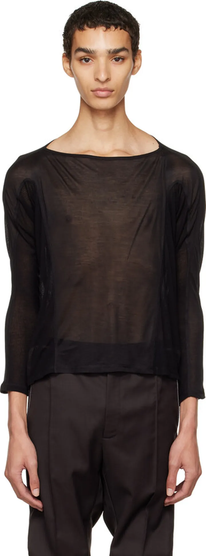 ADYAR SSENSE Exclusive Black Long Sleeve T-Shirt