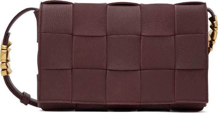 Bottega Veneta Burgundy Cassette Bag