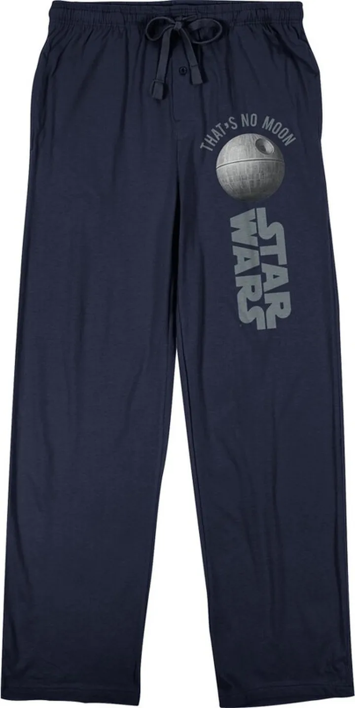 Star Wars Death Star That’s No Moon Men’s Navy Sleep Pajama Pants-3X-Large