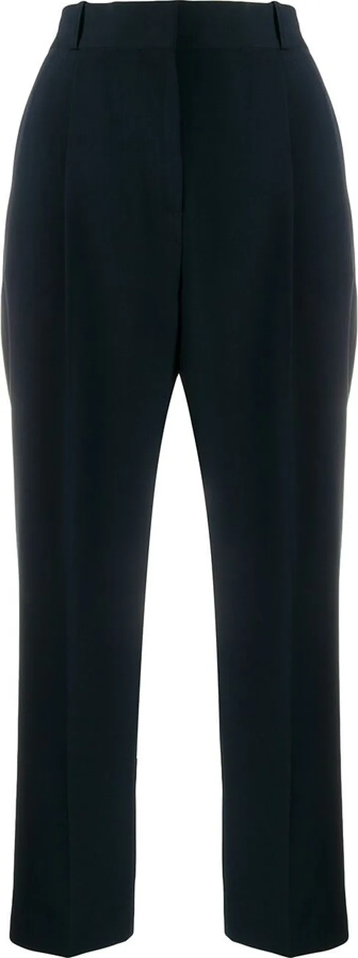 Cropped Straight-Leg Trousers