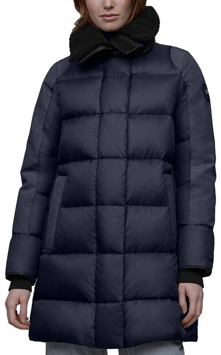 Canada Goose Altona Black Label Leather-Trim Down Parka