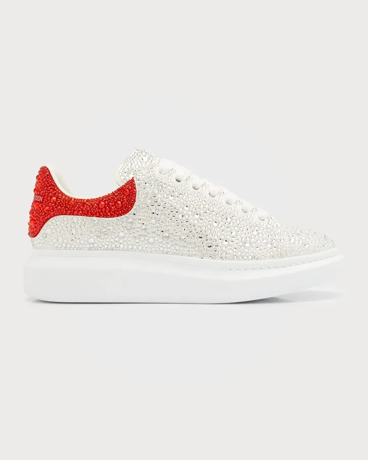 Men's Oversized Larry Crystal-Embellished Low-Top Sneakers
