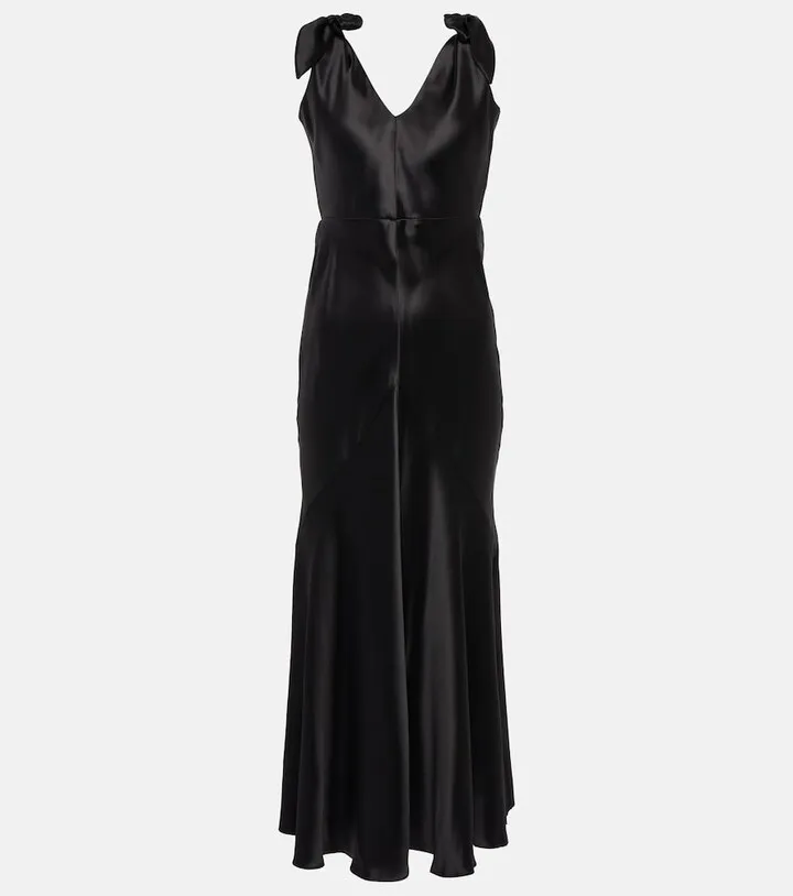 Havilland silk satin gown
