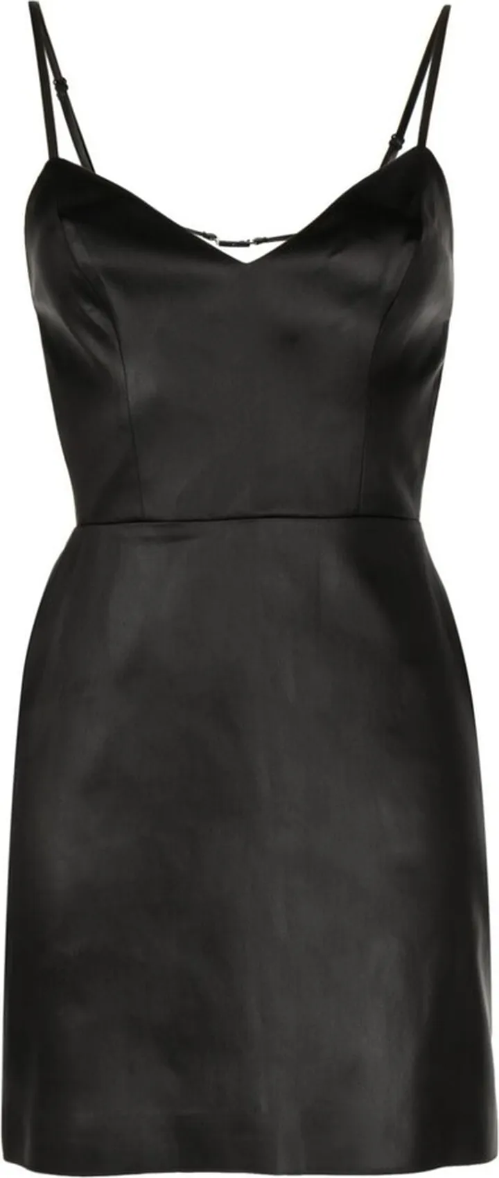 Ennis faux-leather mini dress