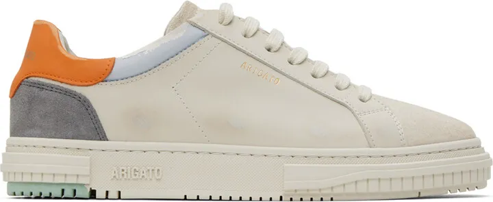 Axel Arigato Beige & Orange Atlas Sneakers