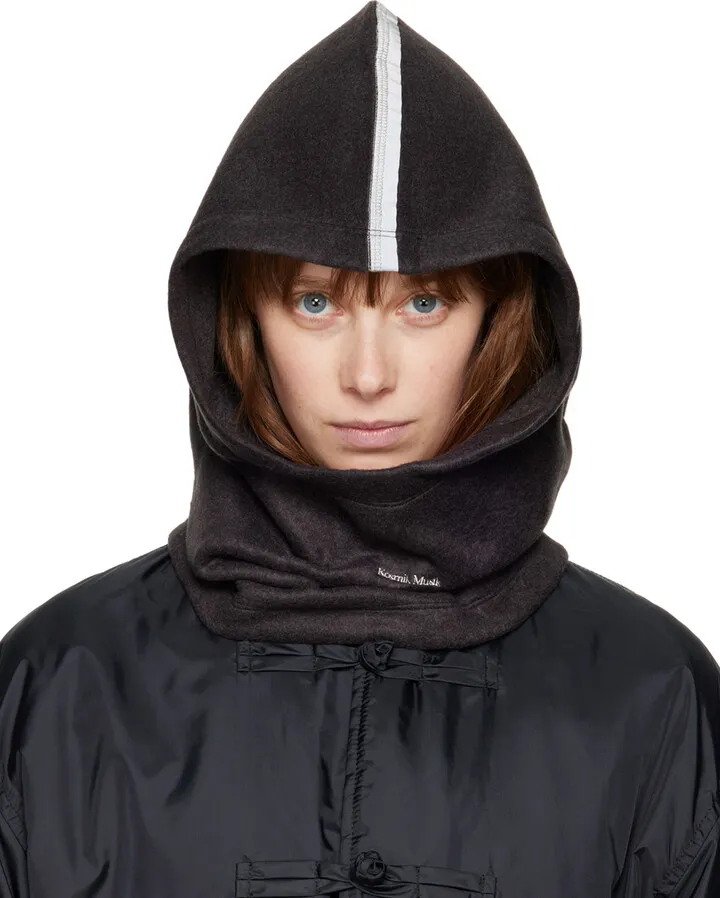 UNDERCOVER Black Reflective Trim Balaclava