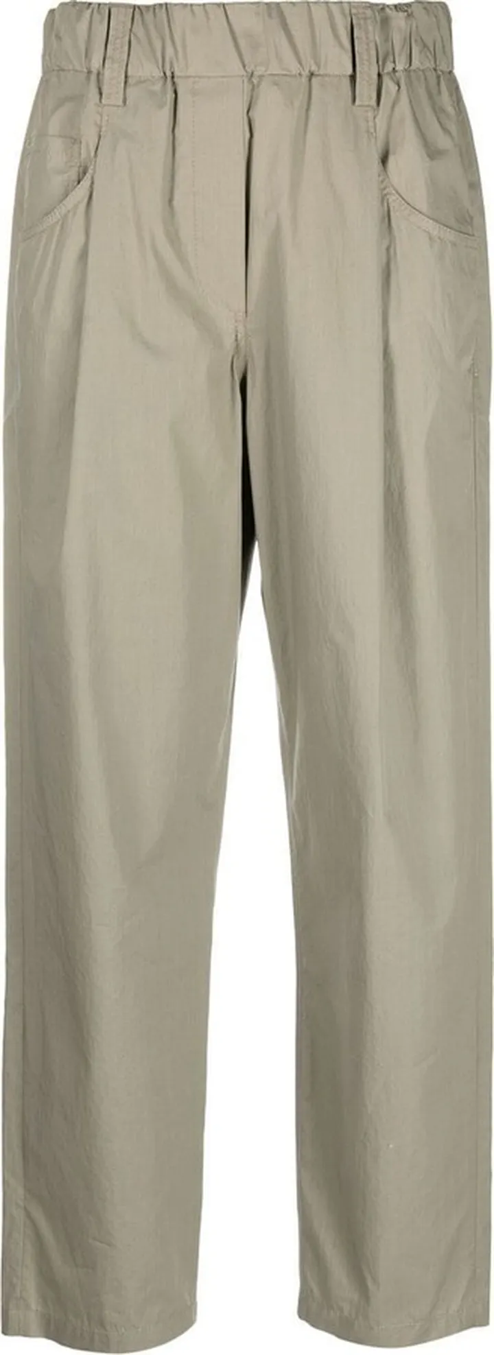 Cropped Pleated Trousers