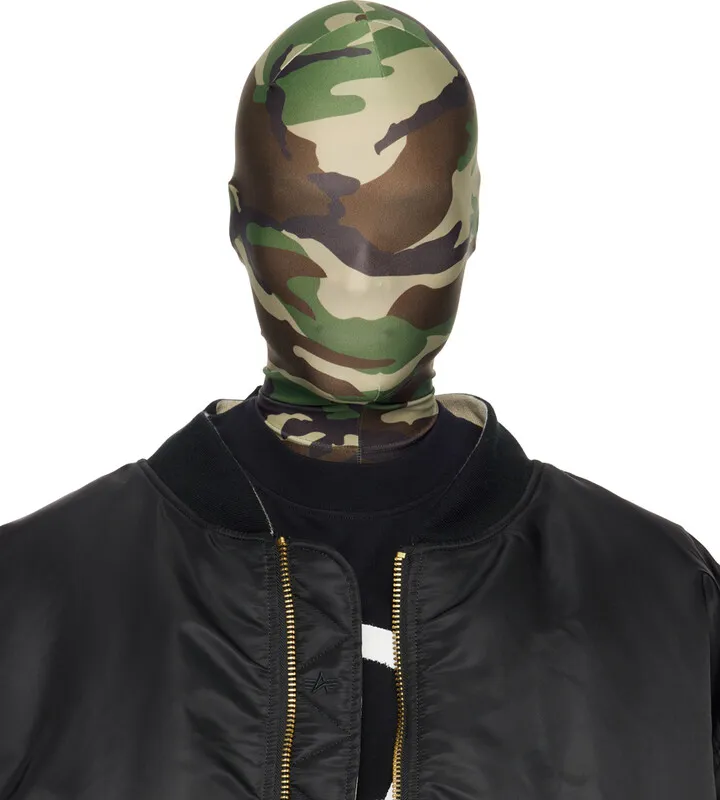 VETEMENTS Green Camo Styling Mask Balaclava