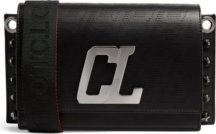 Christian Louboutin Wallstrap Techno Leather Cross-Body Bag