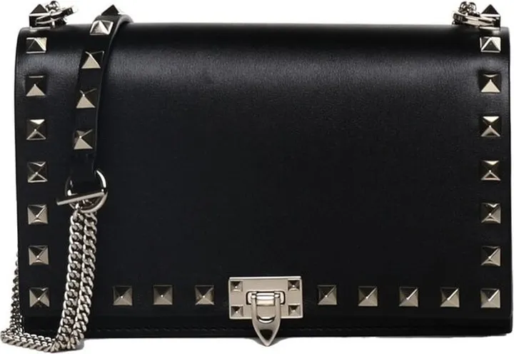 Valentino Garavani Rockstud Foldover Top Shoulder Bag
