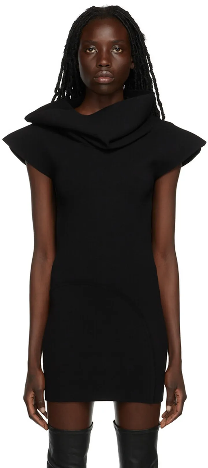 Rick Owens Black Theresa Drama Turtleneck