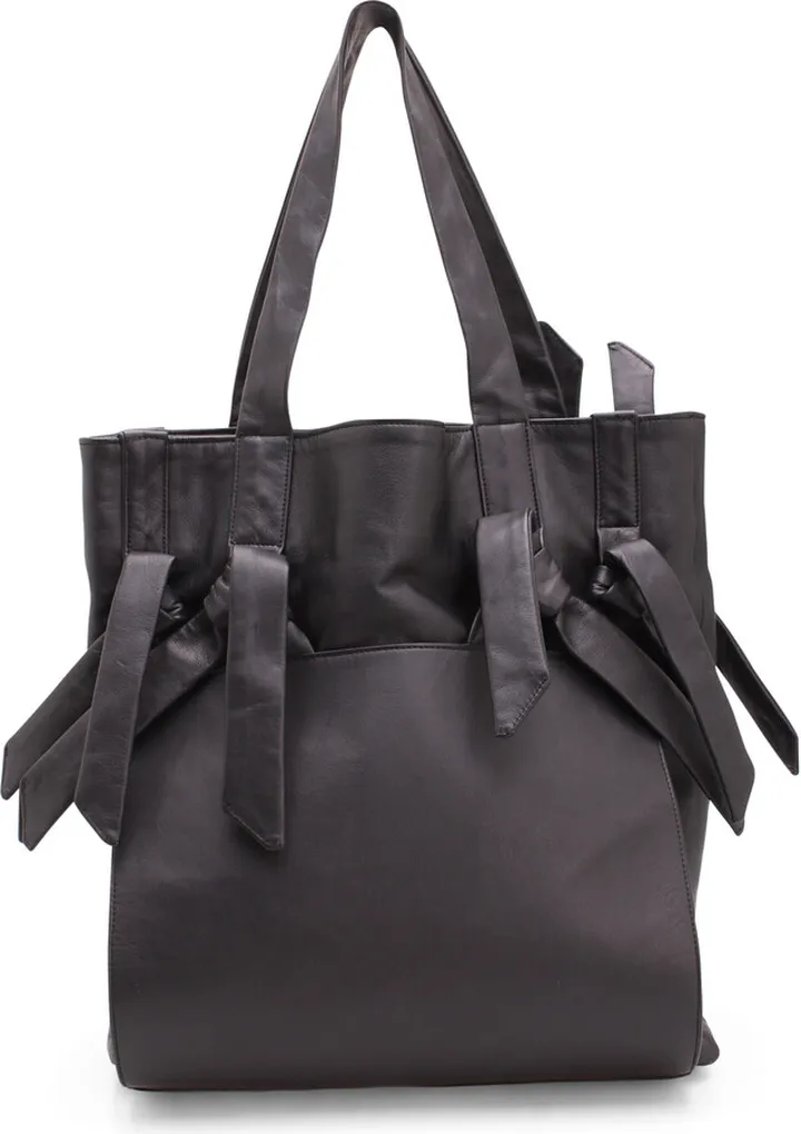 Discord By Yohji Yamamoto 'knot' Leather Shopping Bag