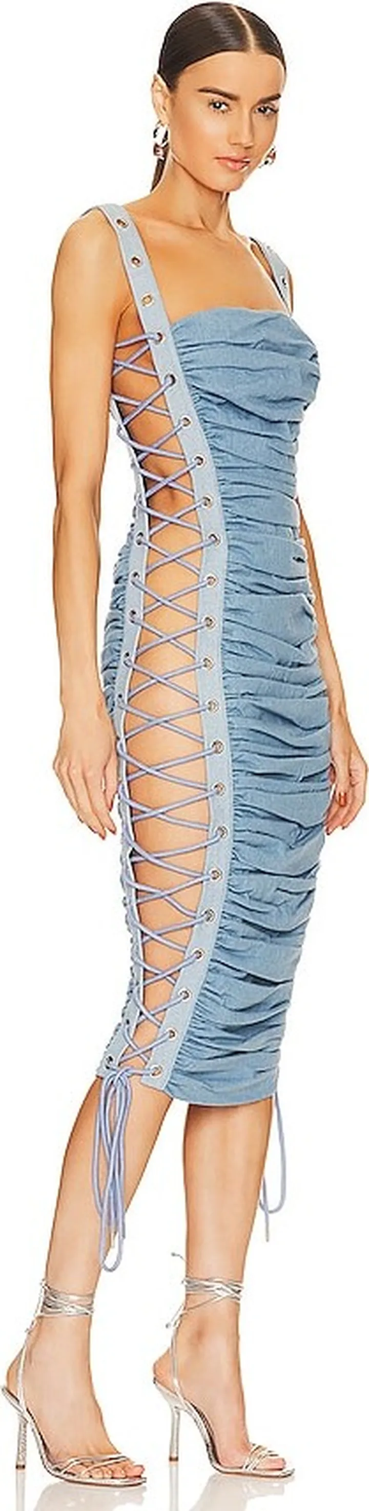 Britney Denim Midi Dress