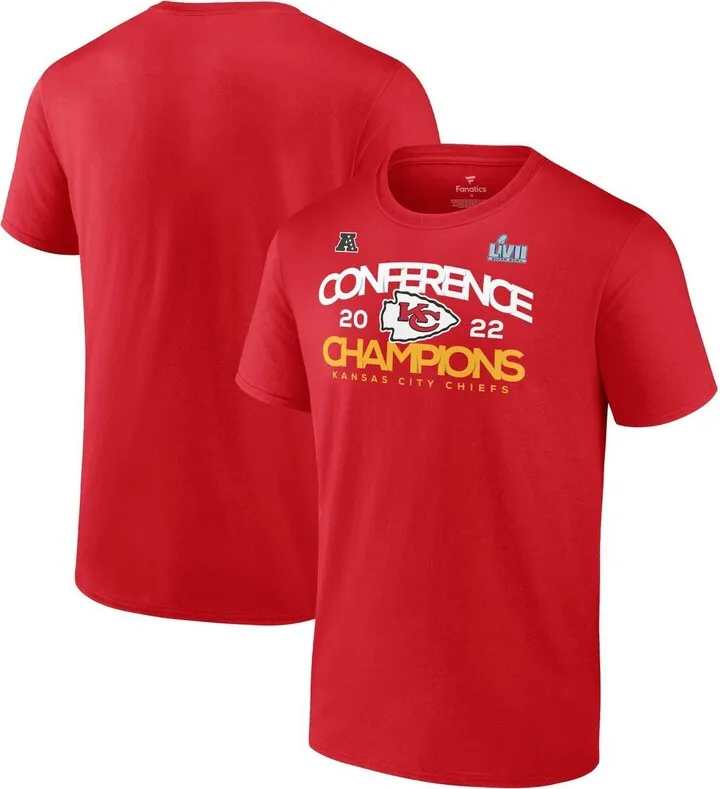 Men's Fanatics Branded Red Kansas City Chiefs 2022 Afc Champions Shadow Cast Big and Tall T-shirt