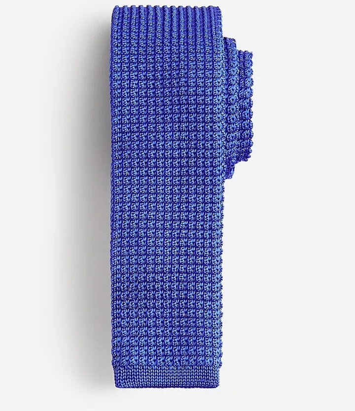 Silk knit tie