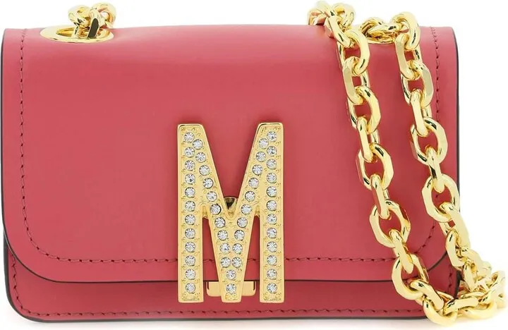Moschino Leather Mini Crossbody Bag