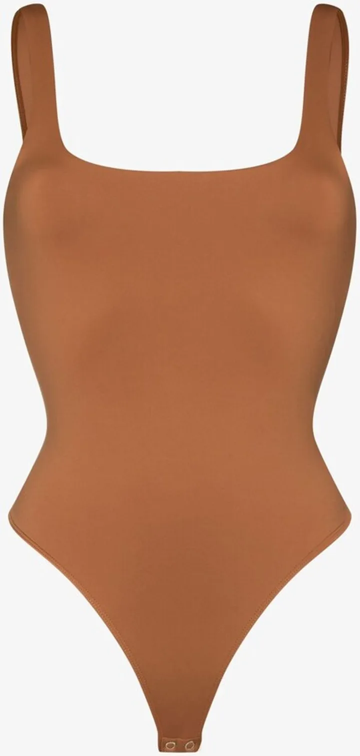 Brown Core Scuba Bodysuit