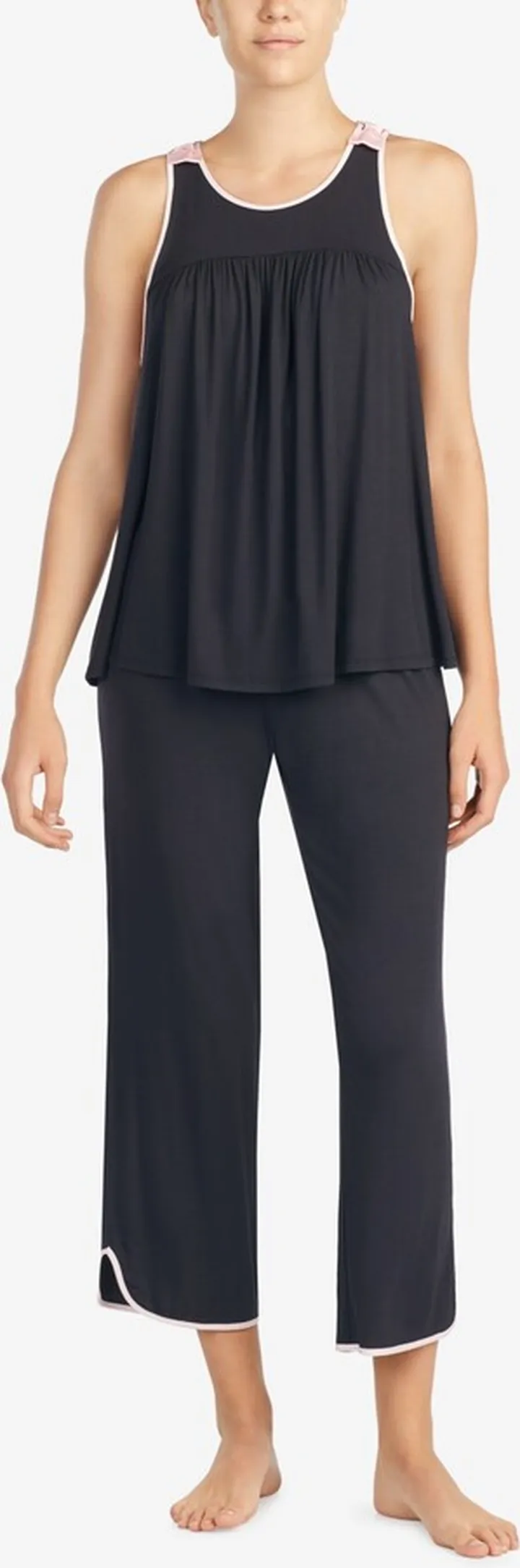 Women's Sleeveless Modal Knit Capri Pajama Set