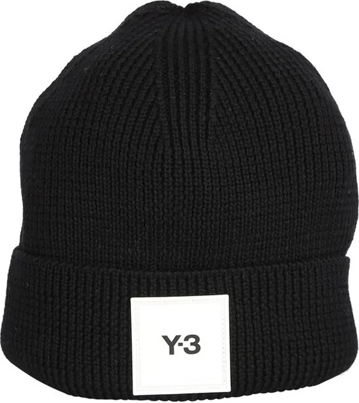 Y-3 Logo Patch Ribbed Beanie