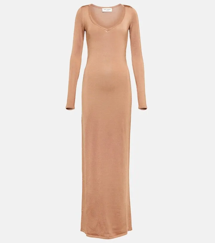 Jersey maxi dress