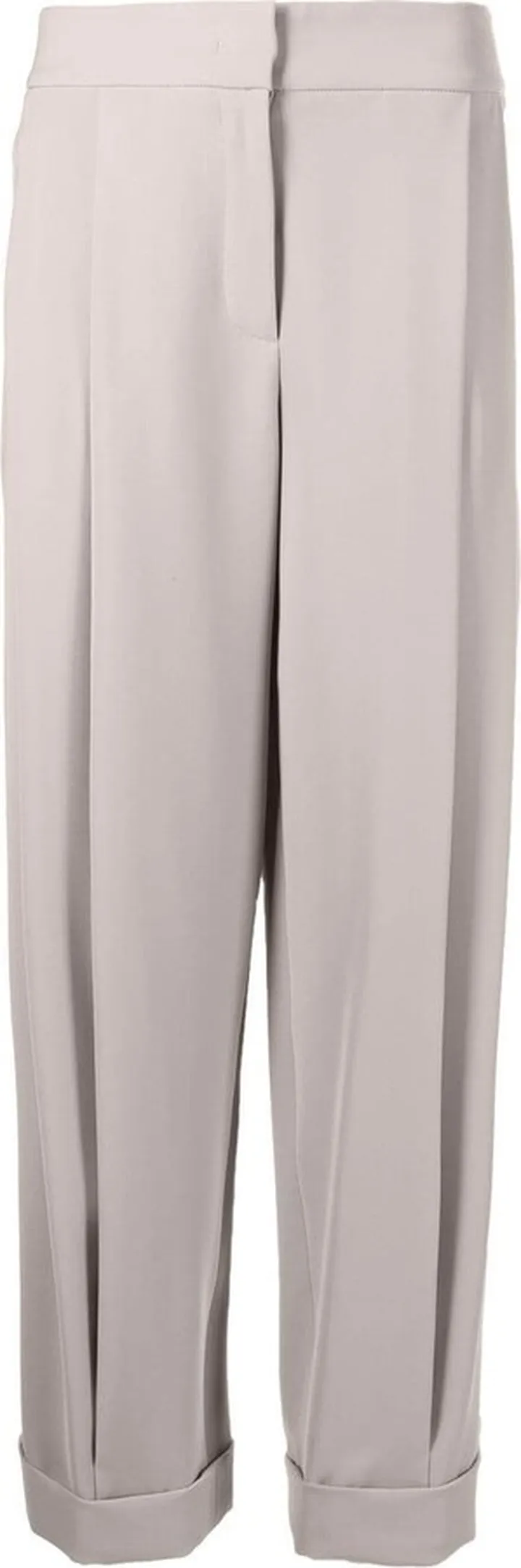 Pleated Straight Trousers