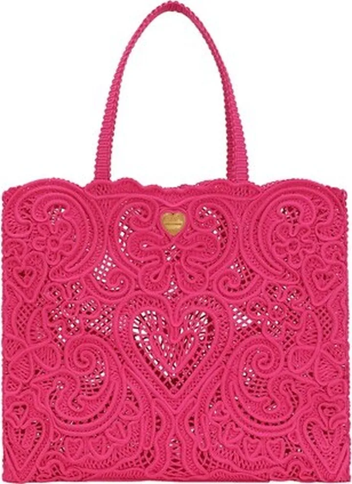 Large cordonetto lace shopper