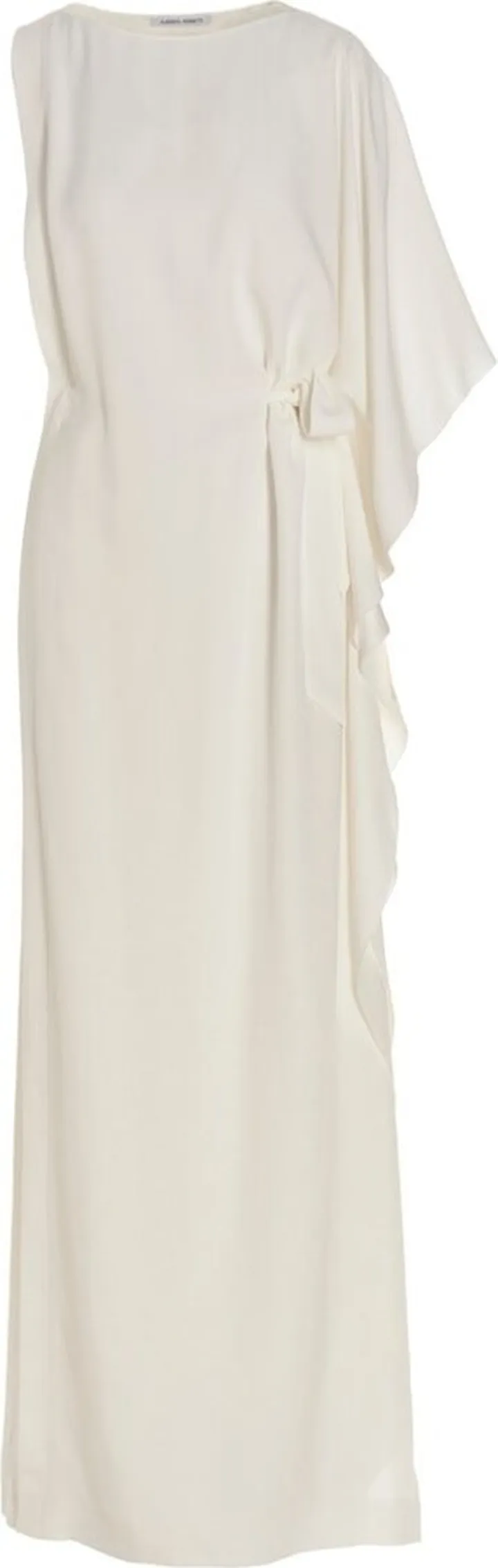 Alberta Ferretti Asymmetric Draped Midi Dress