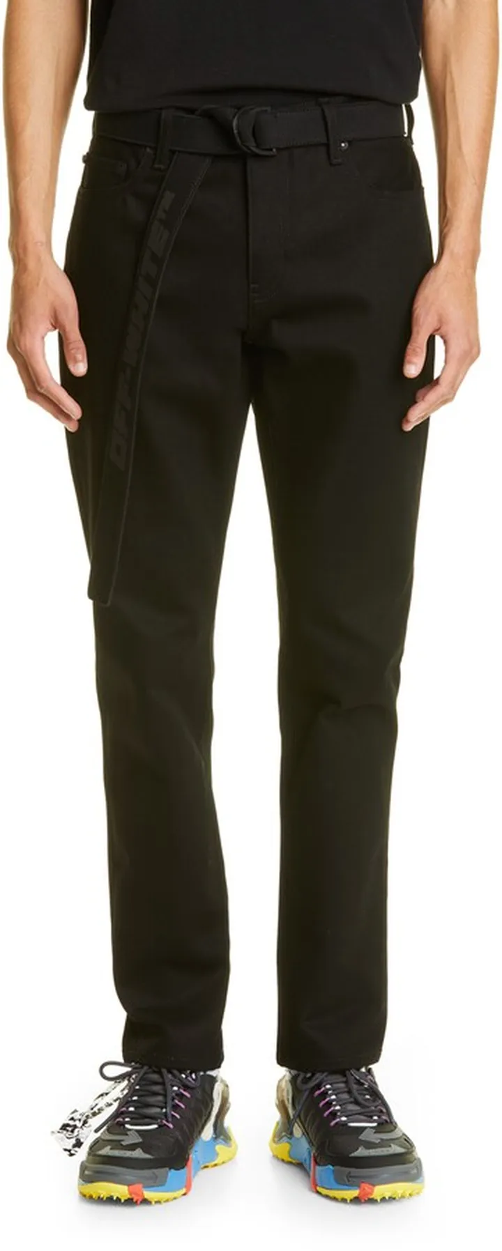 Men's Indust Belted Skinny Jeans