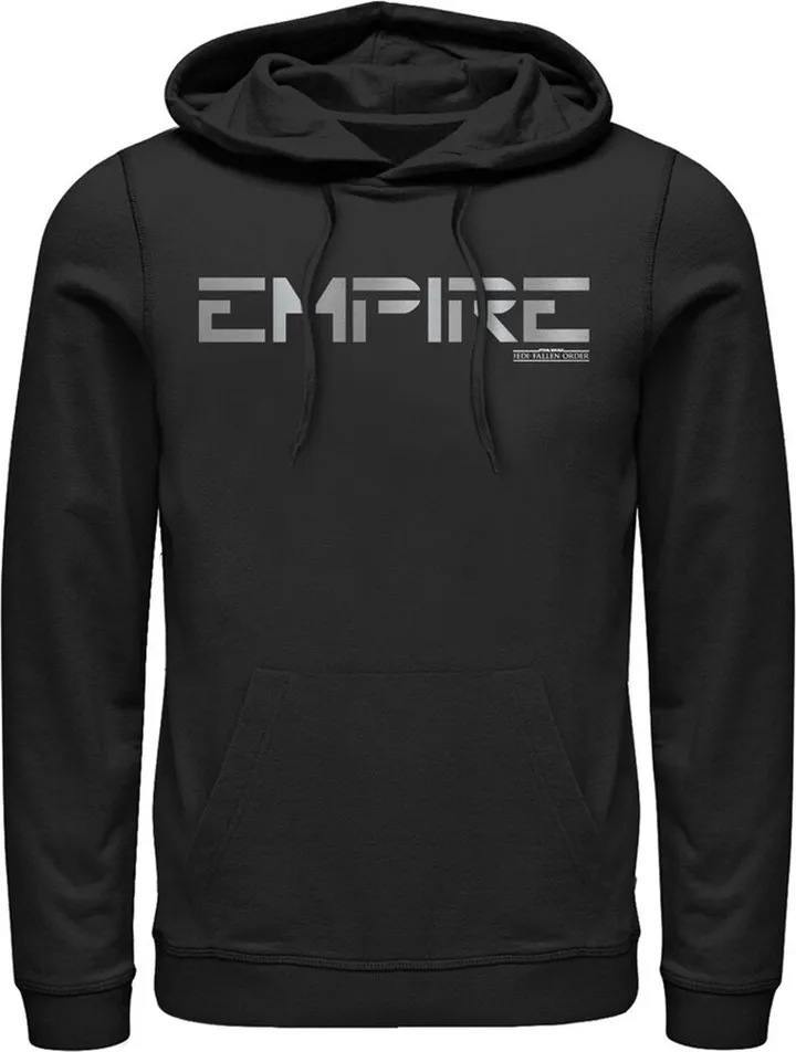 Men's Star Wars Jedi: Fallen Order Empire Label Pull Over Hoodie - Black - 3X Large
