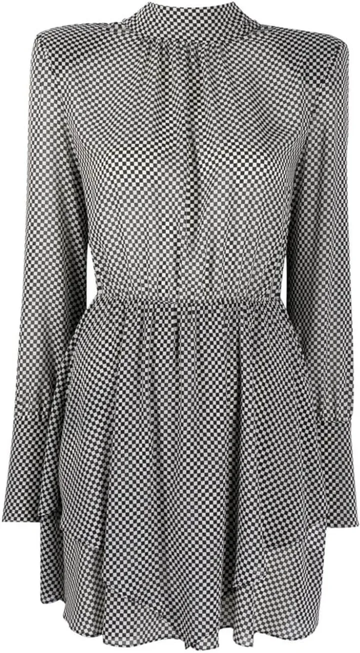 High-Neck Mini Dress
